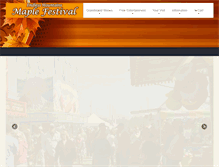 Tablet Screenshot of maplefestivalpa.com